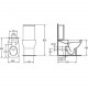 T317861 Cantica Унитаз напольный под бачок с крышкой Soft Close