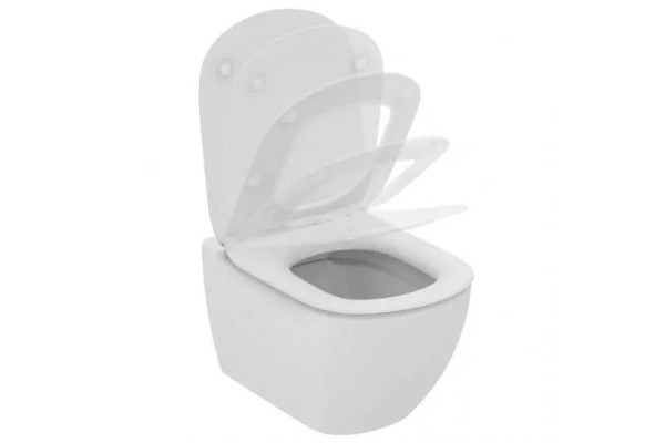 Подвесной безободковый унитаз Ideal Standard Tesi с технологией RimLS+ T536001
