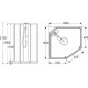 Душевая кабина IDO Showerama 10-5 Comfort 100x100 профиль серебристый, стекло прозрачное 131.404.208.314