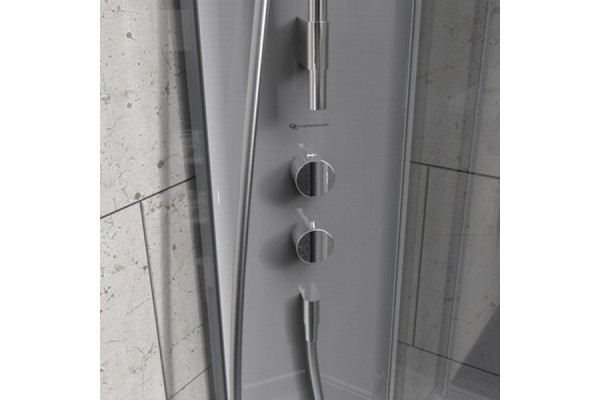 Душевая кабина IDO Showerama 10-5 Comfort 100x100 профиль серебристый, стекло прозрачное 131.404.208.314
