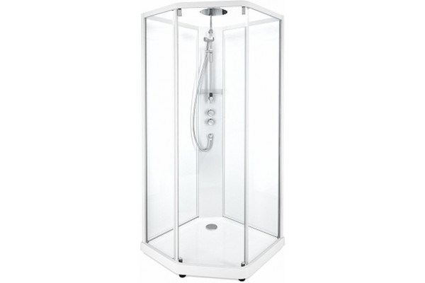 Душевая кабина IDO Showerama 10-5 Comfort 90x90 профиль серебристый, стекло прозрачное 131.401.202.302