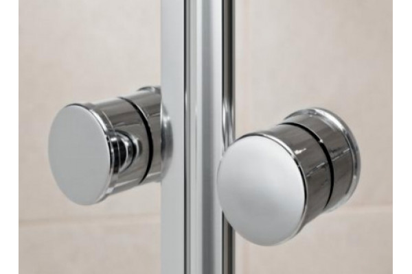 Душевой уголок IFO Silver  четверть круга, двери раздвижные, стекло прозрачное