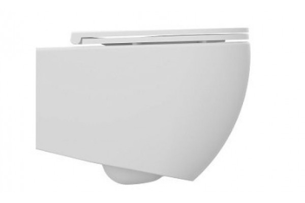 Подвесной унитаз ISVEA Infinity 10NF02001SV-2L безободковый, белый, матовый, овальный, 36.5x53 см