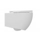 Подвесной унитаз ISVEA Infinity 10NF02001SV-2L безободковый, белый, матовый, овальный, 36.5x53 см