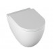 Подвесной унитаз ISVEA Infinity 10NF02001SV-2L безободковый, белый, матовый, овальный, 36.5x53 см
