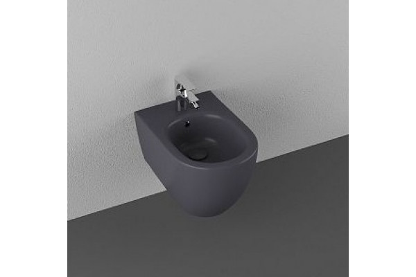Подвесное биде ISVEA Infinity 10NF41001SV-2C антрацит, матовое, цвет черный, овальное, 36.5x53 см
