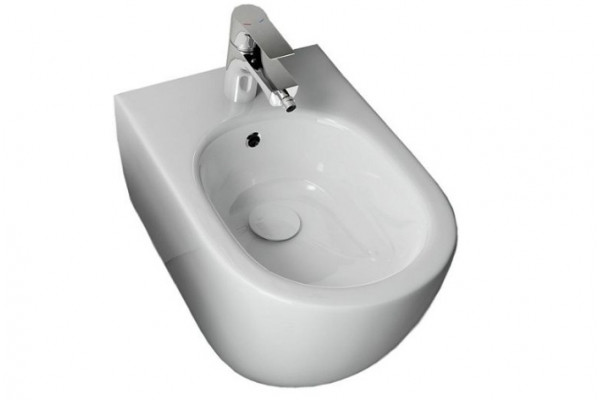 Подвесное биде ISVEA Infinity 10NF41001SV белое цвет белый, овальное, 36.5x53 см
