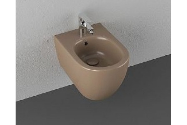 Подвесное биде ISVEA Infinity 10NF41001SV-2H коричневое, матовое, овальное, 36.5x53 см