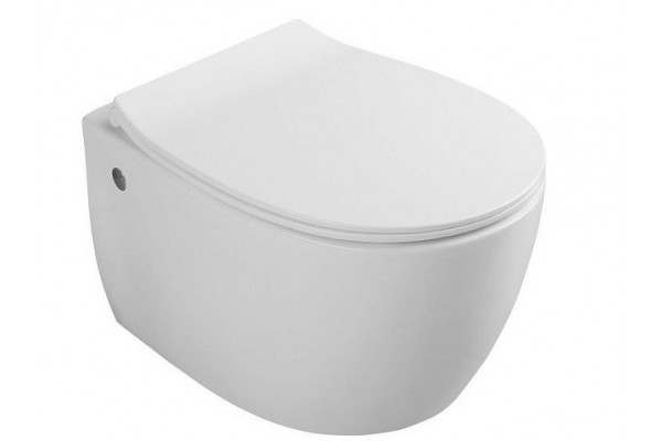 Подвесной унитаз ISVEA Sentimenti Neo 10AR02007SV безободковый, белый, овальный, 36.3x51 см