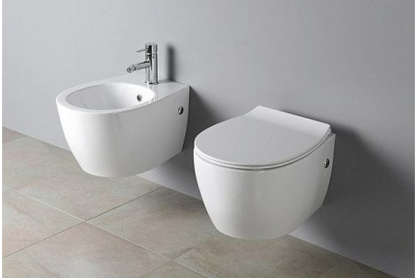 Подвесной унитаз ISVEA Sentimenti Neo 10AR02007SV безободковый, белый, овальный, 36.3x51 см