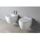 Подвесной унитаз ISVEA Sentimenti Neo 10AR02007SV безободковый, белый, овальный, 36.3x51 см
