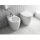 Приставной унитаз ISVEA Sentimenti Neo 10SM10004SV безободковый, белый, овальный, 36.3x52 см