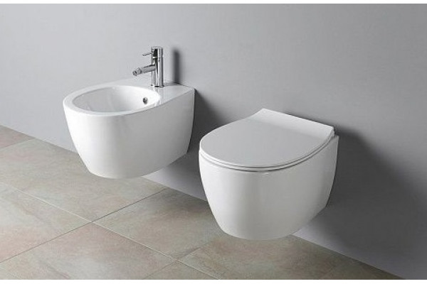 Подвесное биде ISVEA Sentimenti Neo 10AR41010SV белое цвет белый, овальное, 36.3x51 см
