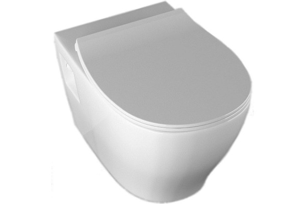 Подвесной унитаз ISVEA Soluzione II 10MY02001SV белый овальный, 36x52.5 см