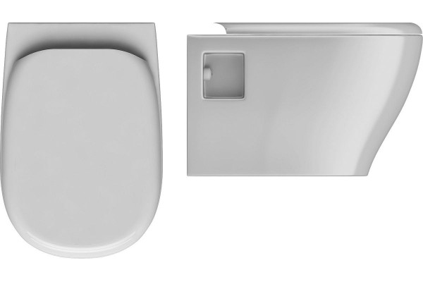 Подвесной унитаз ISVEA Soluzione II 10MY02001SV белый овальный, 36x52.5 см