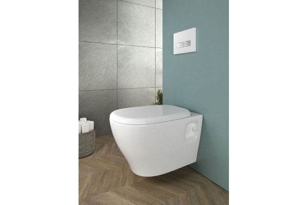 Подвесной унитаз ISVEA Soluzione II 10MY02001SV белый овальный, 36x52.5 см