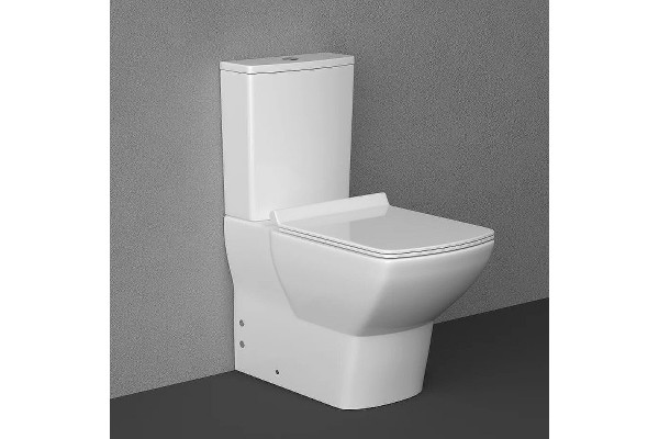 Напольный унитаз ISVEA Soluzione VI 10SZ04002SV белый прямоугольный, 34.5x54.5 см
