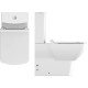 Напольный унитаз ISVEA Soluzione VI 10SZ04002SV белый прямоугольный, 34.5x54.5 см