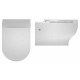 Подвесной унитаз ISVEA Soluzione XI 10KF02002SV безободковый, белый, овальный, 36.3x54.5 см