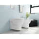 Подвесной унитаз ISVEA Absolute 10AB02002SV безободковый, белый, овальный, 34.7x50 см