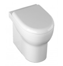 Приставной унитаз ISVEA Absolute 10AB10002SV безободковый, белый, овальный, 34.7x50 см