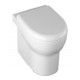 Приставной унитаз ISVEA Absolute 10AB10002SV безободковый, белый, овальный, 34.7x50 см