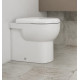 Приставной унитаз ISVEA Absolute 10AB10002SV безободковый, белый, овальный, 34.7x50 см