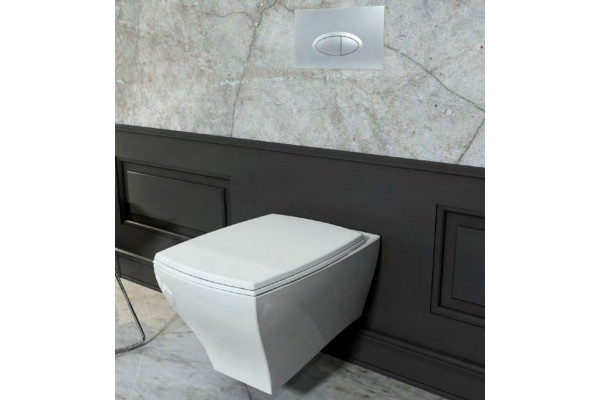 Подвесной унитаз ISVEA Palazzio 10PZ02001SV белый прямоугольный, 36x53.5 см