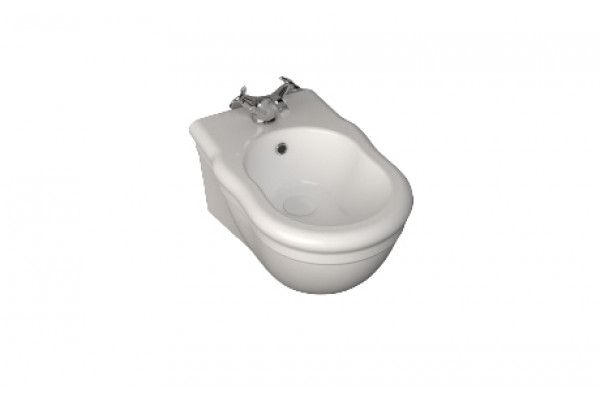 Подвесное биде ISVEA Regina 10RE41001SV белое цвет белый, овальное, 36x55 см