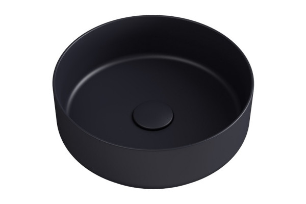 Накладная раковина ISVEA Infinity 10NF65036SV-2C 36х36 антрацит круглая, цвет черный