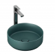 Накладная раковина ISVEA Infinity 10NF65036SV-2P 36х36 изумрудная круглая, цвет зеленый
