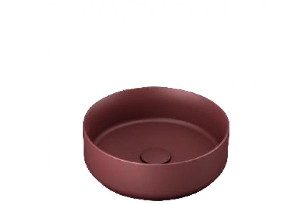 Накладная раковина ISVEA Infinity 10NF65036SV-2R 36х36 бордовая круглая, цвет красный