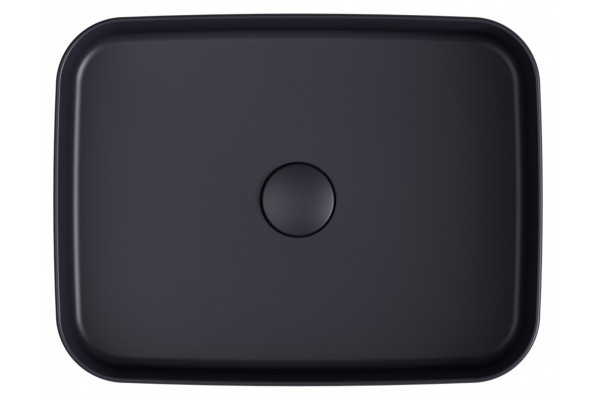 Накладная раковина ISVEA Infinity 10NF65050SV-2C 50х36 антрацит прямоугольная, цвет черный