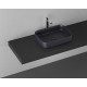 Накладная раковина ISVEA Infinity 10NF65050SV-2C 50х36 антрацит прямоугольная, цвет черный