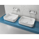 Накладная раковина ISVEA Infinity 10NF65050SV-2L 50х36 белая, матовая, прямоугольная, цвет белый