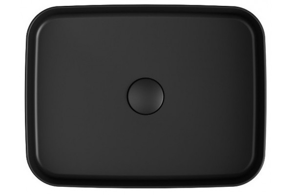 Накладная раковина ISVEA Infinity 10NF65050SV-2N 50х36 черная прямоугольная, цвет черный