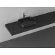 Накладная раковина ISVEA Infinity 10NF65050SV-2N 50х36 черная прямоугольная, цвет черный