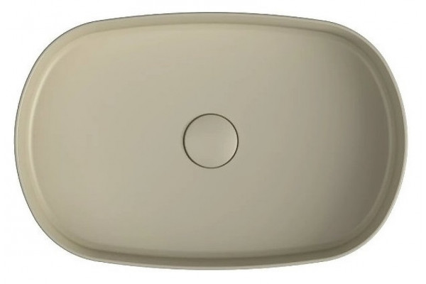 Накладная раковина ISVEA Infinity 10NF65055SV-2K 55х36 слоновая кость овальная, цвет бежевый