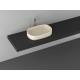 Накладная раковина ISVEA Infinity 10NF65055SV-2K 55х36 слоновая кость овальная, цвет бежевый