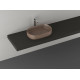 Накладная раковина ISVEA Infinity 10NF65055SV-2H 55х36 коричневая овальная, цвет коричневый