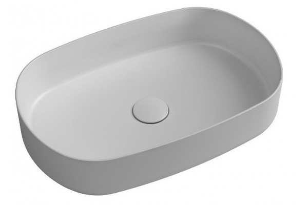 Накладная раковина ISVEA Infinity 10NF65055SV-2L 55х36 белая, матовая, овальная, цвет белый