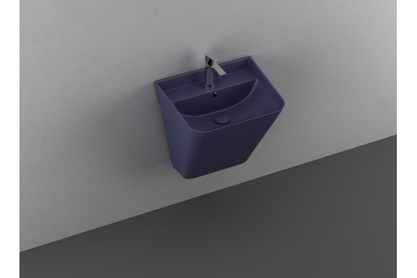 Подвесная раковина ISVEA Sott’Aqua 10SQ37002SV-2Z 50х42х51.5 синяя прямоугольная, цвет синий