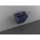 Подвесная раковина ISVEA Sott’Aqua 10SQ37002SV-2Z 50х42х51.5 синяя прямоугольная, цвет синий