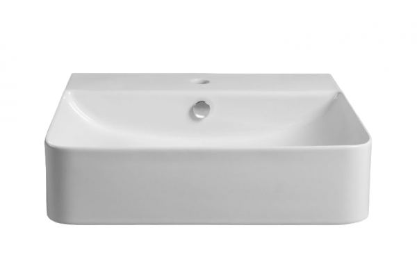Полувстраиваемая раковина ISVEA Sott’Aqua 10SQ51058SV 59х49 белая прямоугольная, цвет белый