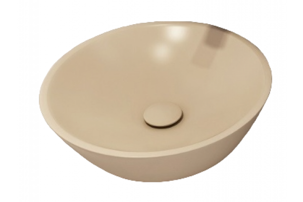 Накладная раковина ISVEA SistemaY 10SY66045SV-2K 45х45 слоновая кость круглая,  в современном стиле