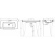 Подвесная раковина ISVEA Palazzio 10PZ50092SV 92х48 белая прямоугольная, цвет белый