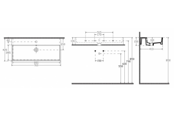 Накладная раковина ISVEA Purita 10PL50090SV 91х42 белая прямоугольная, цвет белый