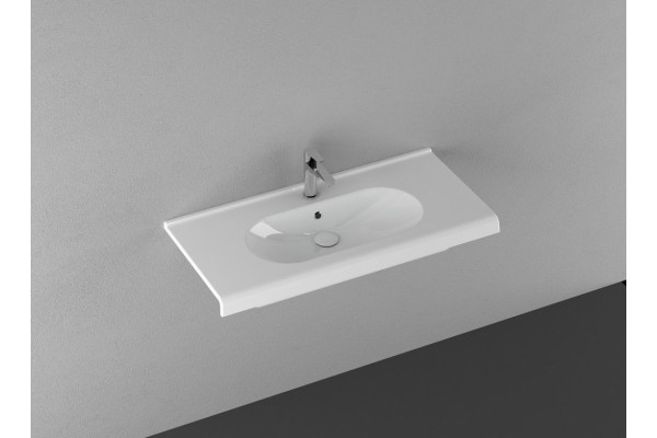 Полувстраиваемая раковина ISVEA Sentimenti 10SM50100SV 100х46.5 белая прямоугольная, цвет белый
