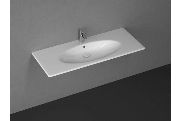 Встраиваемая раковина ISVEA SistemaX 10SX50121SV 121х50.5 белая прямоугольная, цвет белый