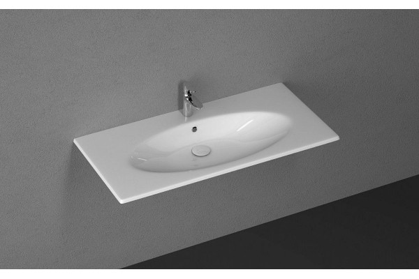 Встраиваемая раковина ISVEA SistemaX 10SX51101SV 101х50.5 белая прямоугольная, цвет белый